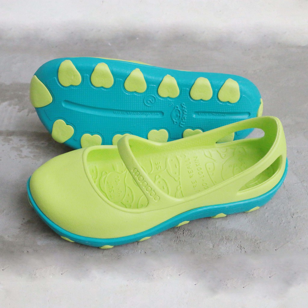 Giày Thái Lan bé gái Monobo Tammy Kids – Xanh lá - Giày Nhựa Chuyên Dụng Đi Mưa Thời Trang, Chống Trơn Trượt - NDT