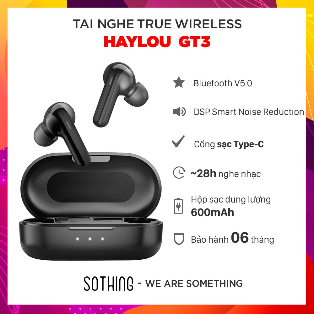 [Bảo hành 6 tháng] Tai Nghe True Wireless HAYLOU GT3/ GT3 Pro - Hàng Chính Hãng