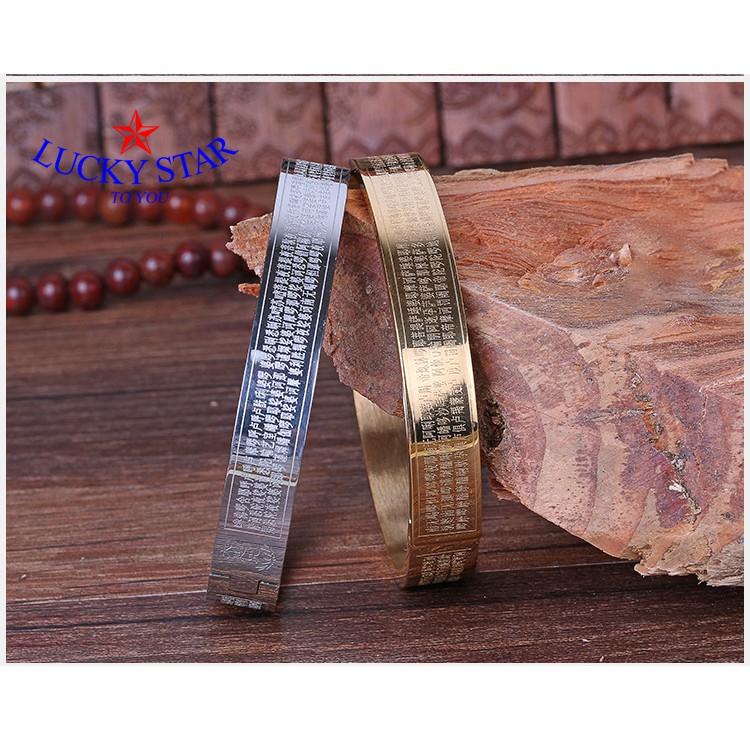 Vòng tay Chú Đại Bi nam nữ thời trang -trắng sáng vĩnh viễn không đen