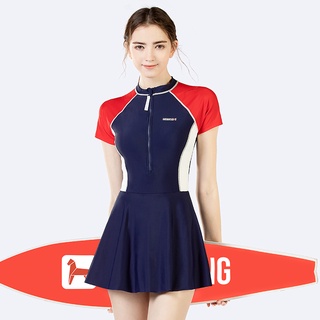 Momasang Nữ Một Mảnh Đồ Bơi Bé Gái Thời Trang Boxer Đồ Bơi UPF50 + Bao Bụng Ôm Hơn Nhìn Kỳ Nghỉ Váy Đồ Bơi