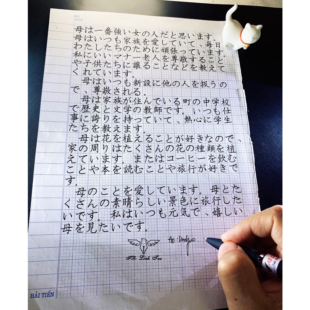 Bút Odemei Viết Tiếng Nhật Kanji bút viết chữ kanji đẹp có thanh đậm hiragana- ODM008