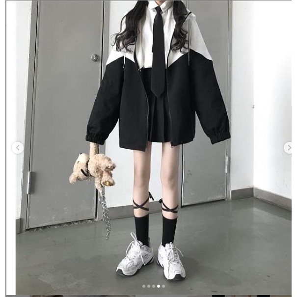 (CÓ SẴN) KHOÁC GIÓ ĐEN TRẮNG | BigBuy360 - bigbuy360.vn