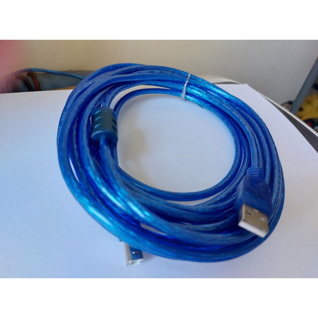 Dây cáp chuyên chỉnh vang số dài 4,5 MÉT 1 đầu USB 1 đầu VUÔNG - Dây kết nối vang số với máy tính 4,5 MÉT