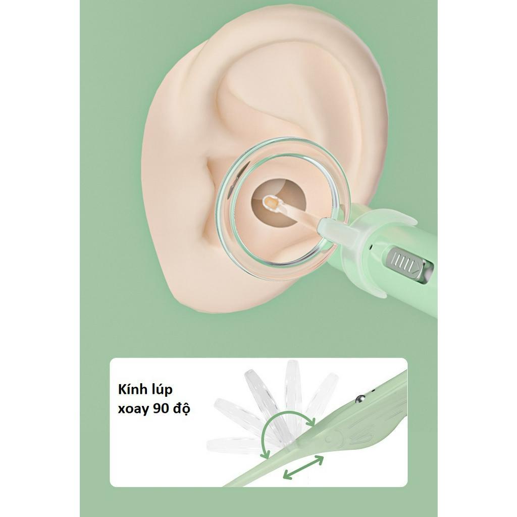 Bộ ráy tai lấy mũi có đèn  xài pin sạc  8 món full box  -  Bộ dụng cụ lấy ráy tai + nhíp có đèn led