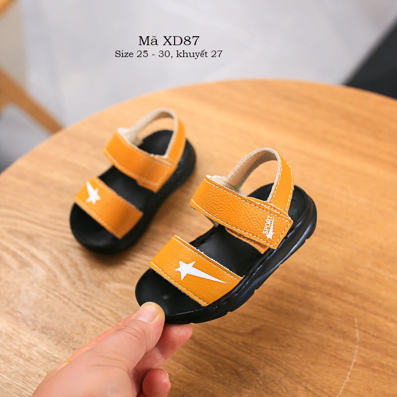 Sandal bé trai/dép quai hậu bé trai 4 - 5 tuổi siêu nhẹ quai ngang thời trang chống trơn trượt XD87