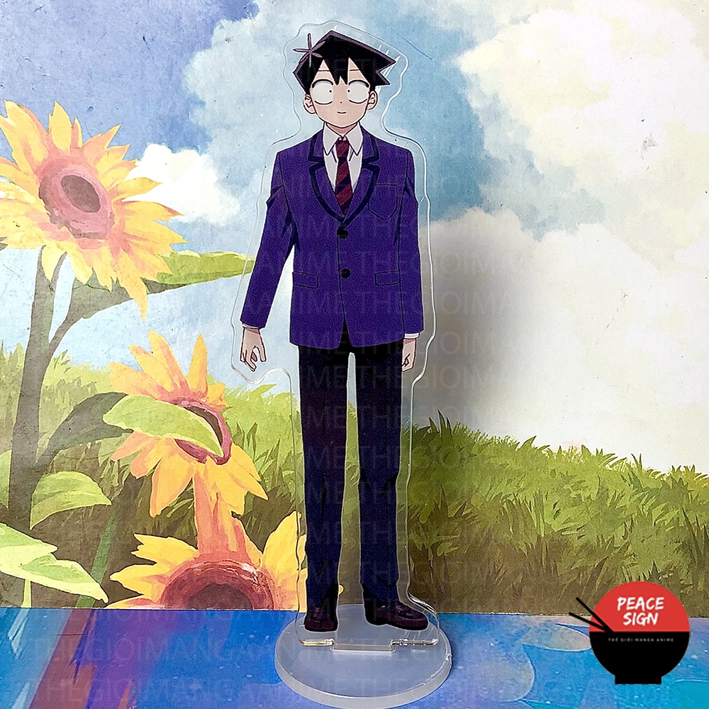 Standee KOMI Can't Communicate NỮ THẦN SỢ GIAO TIẾP mô hình acrylic anime mica chibi trang trí