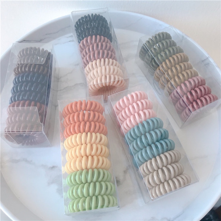 Dây Buộc Tóc Cao Su Co Giãn Màu Sắc Ngọt Ngào Thời Trang Cho Nữ