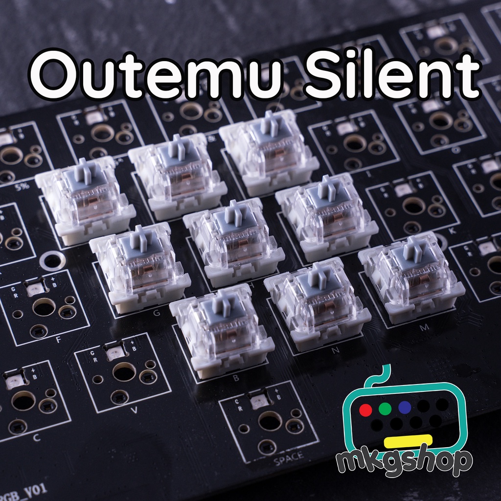 Switch Outemu Silent ít gây tiếng ồn cho bàn phím cơ, 3 pin, RGB