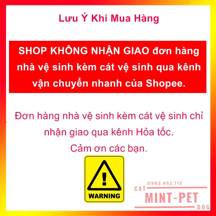 Nhà Vệ Sinh Cho Mèo - Hàng Đẹp Cao Cấp #Mint Pet