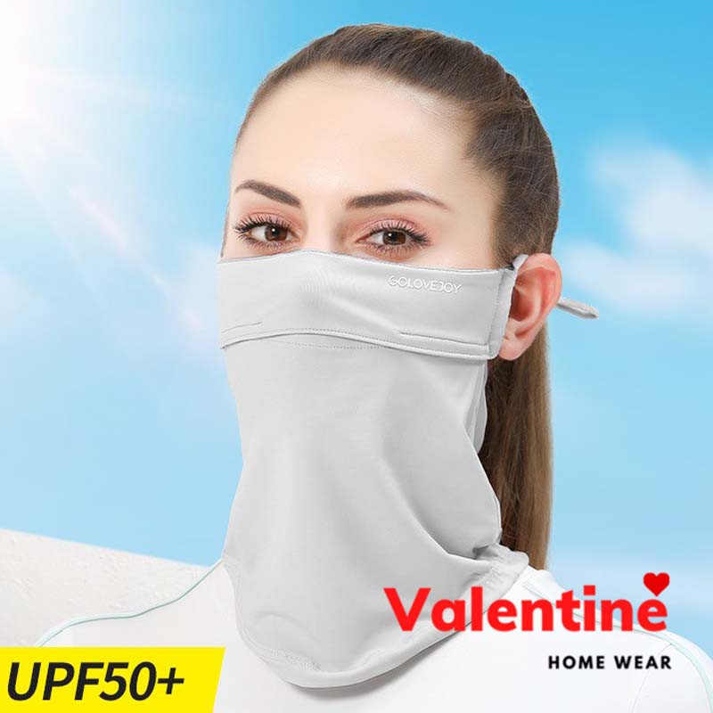 Khẩu trang chống nắng nam nữ nhiều màu trùm cổ vai , chống tia UV UPF50+ chất cotton lụa  mã VAK0148 | BigBuy360 - bigbuy360.vn
