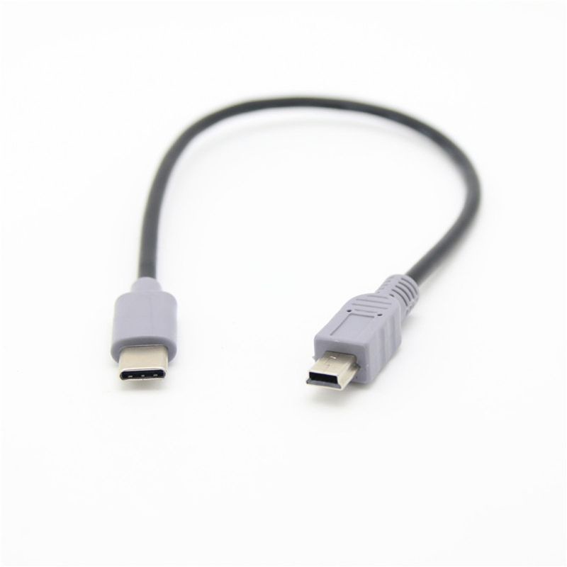 Dây Cáp OTG Chuyển Đổi 1M USB Type C 3 1 Male Sang Mini USB 5 Pin B Male Cho Điện Thoại Di Động