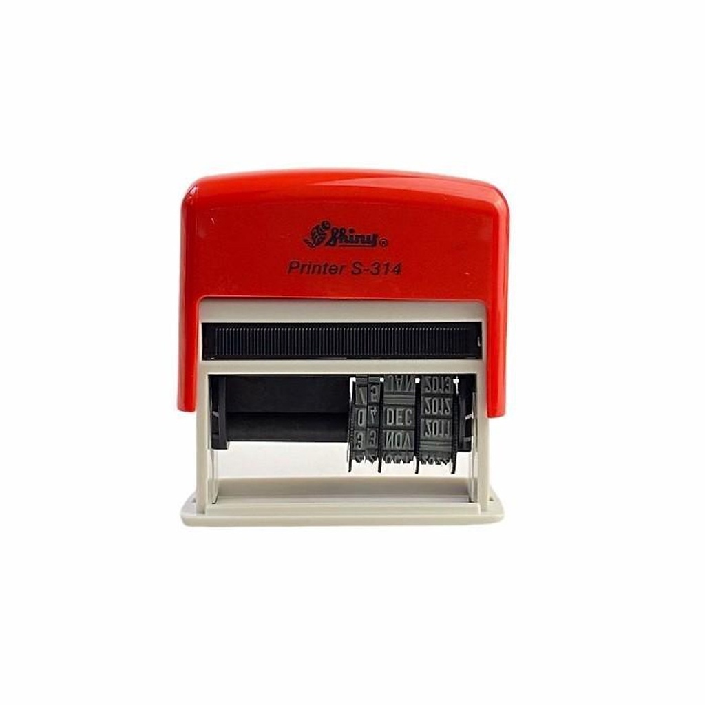 Dấu 1 dòng NSX hoặc HSD Shiny S314 kèm ngày tháng năm tự chỉnh