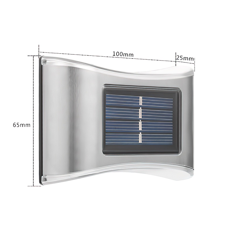 Đèn LED hai đầu IP65 chống nước sử dụng năng lượng mặt trời