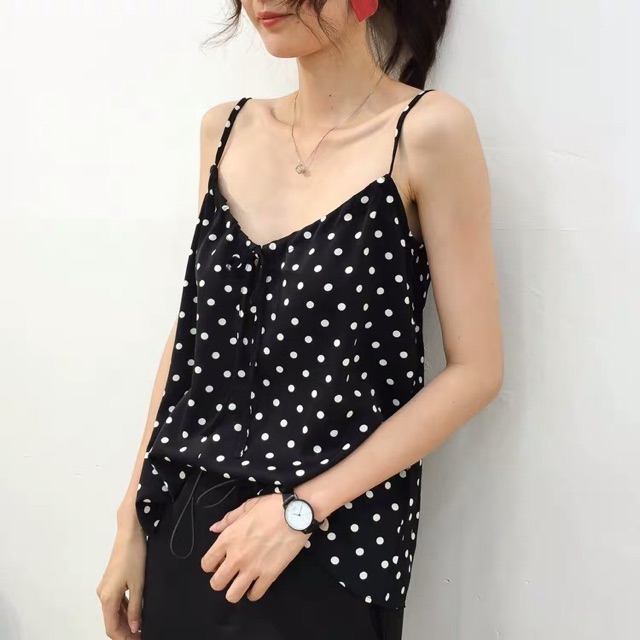 Áo hai dây voan chiffon