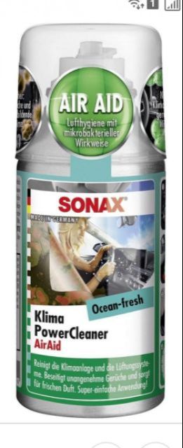 Sonax khử mùi A/C CLEANER - Mùi Đại dương - 323500 - 100ml