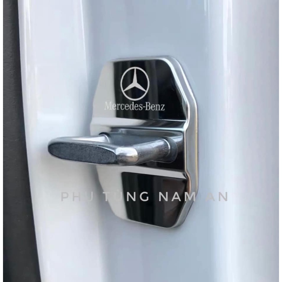 BỘ 4 ỐP CHỐT CỬA LOGO MERCEDES