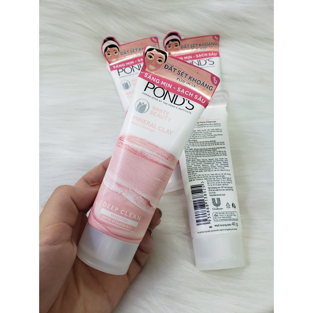 Sữa Rửa Mặt Ponds Đất Sét Khoáng Sạch Sâu Sáng Da (40g) | BigBuy360 - bigbuy360.vn