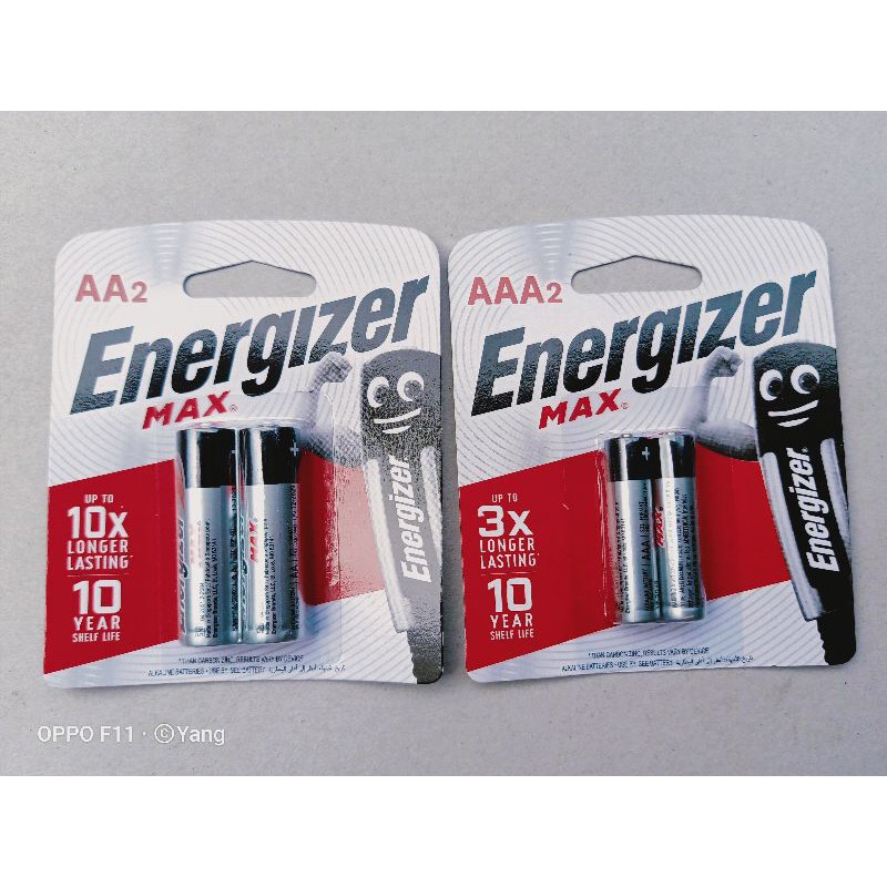 Pin tiểu đồng hồ 2A AA 3A AAA Energizer Max Alkaline Max vỉ 2 viên chính hãng