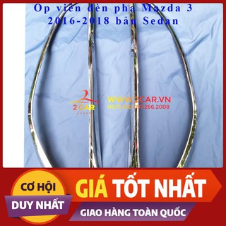 Ốp viền đèn pha Mazda 3 2016-2018 sedan
