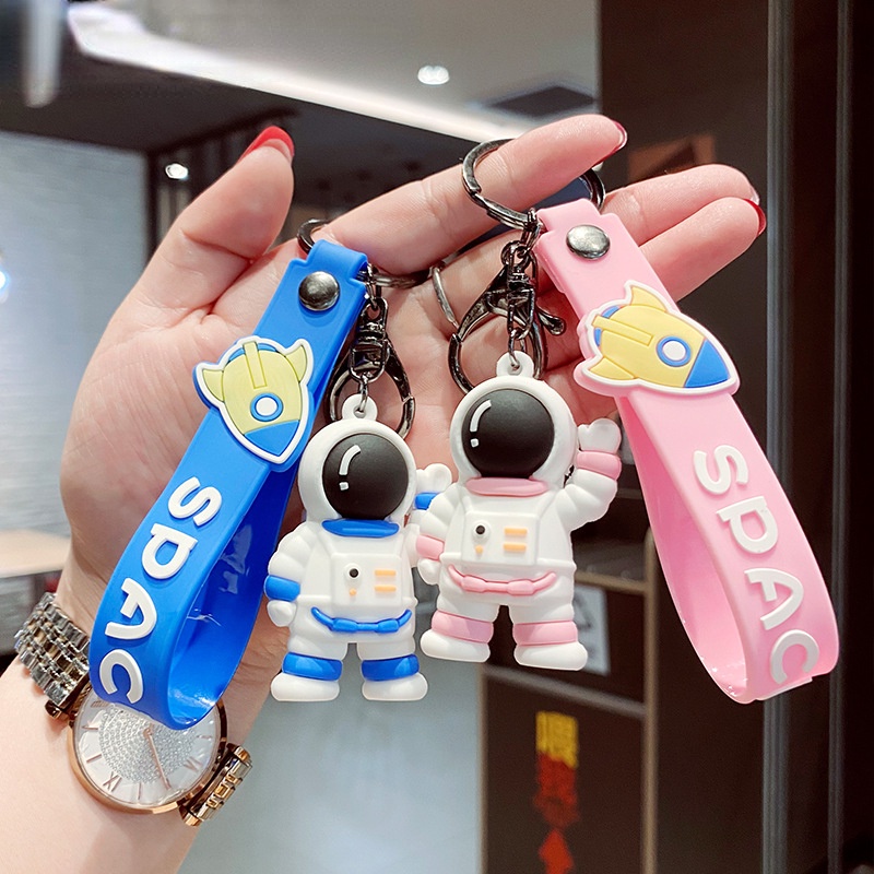 Móc Khóa Epoxy Hình Phi Hành Gia Hoạt Hình Dễ Thương Sáng Tạo