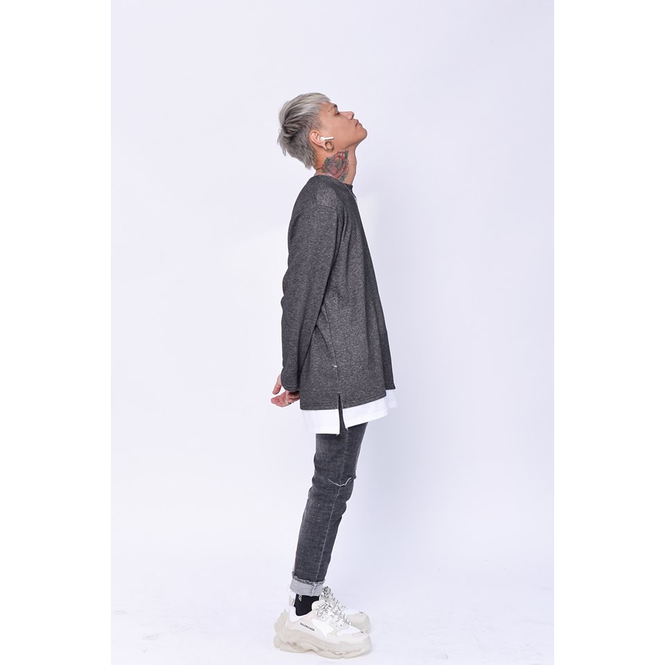 Áo Thun ZOMBIE® Layered Sweater Grey | BigBuy360 - bigbuy360.vn