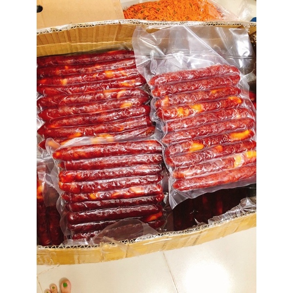 Lạp xưởng tôm trứng muối bịch 500g