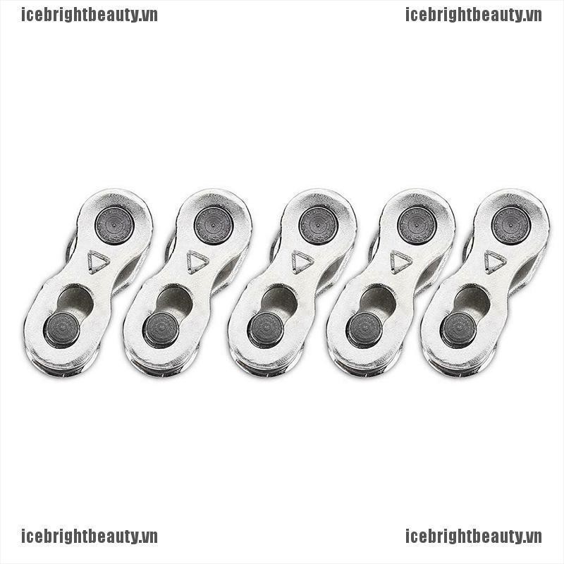 ICEVN 10Pcs Portable Bicycle Chain Master Link Joint Connector 6/8/10 Speed Quick Clip