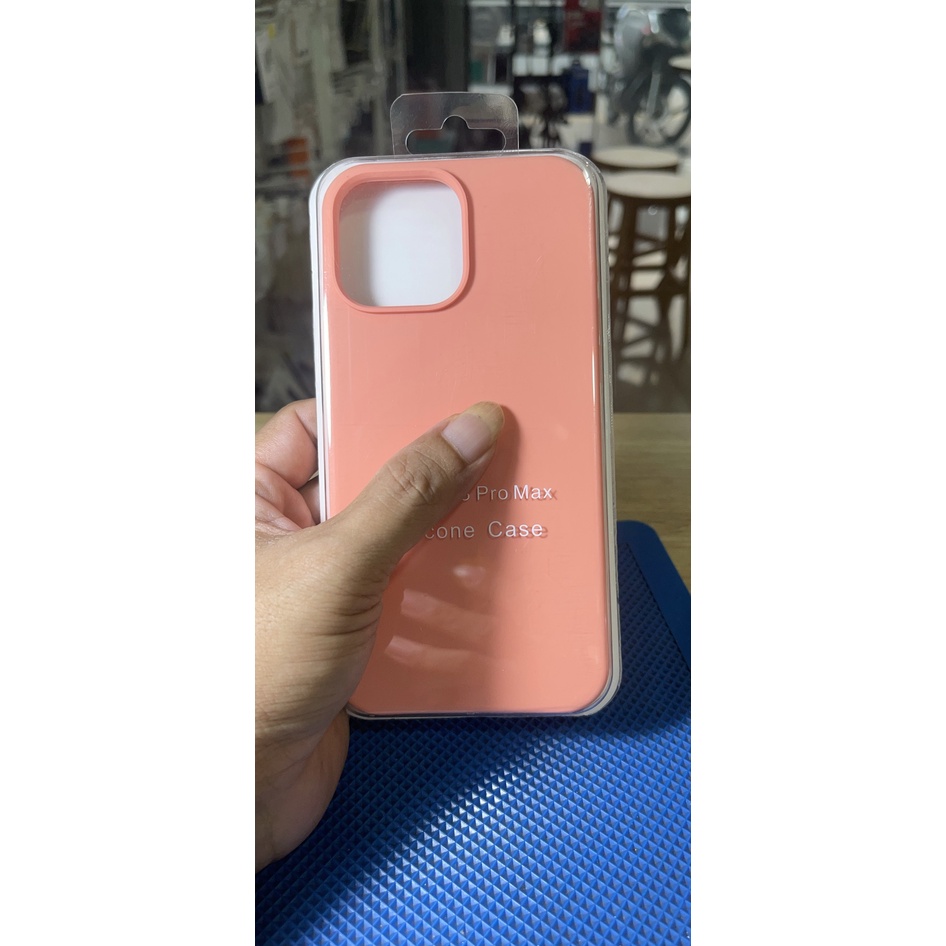 Ốp lưng chống bẩn có logo táo cho iphone 13 Pro Max đa dạng màu mặt trong nhung êm trách trầy mặt lưng