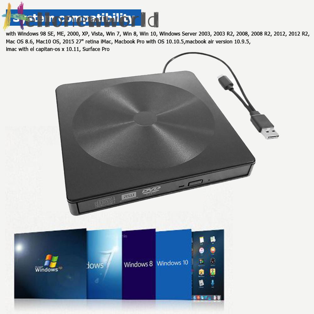 Ổ Đĩa Quang Ngoài Usb 3.0 Loại C Dvd Rom