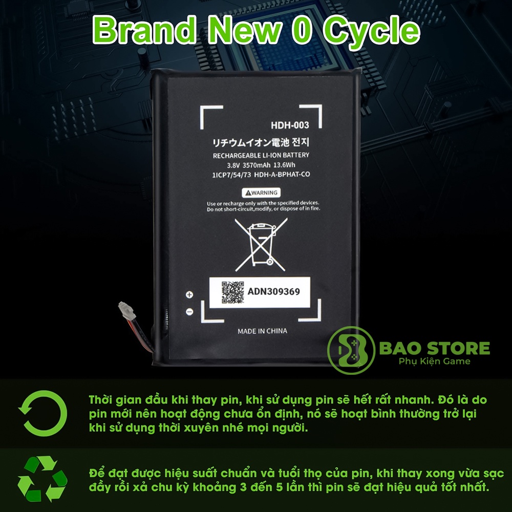 Pin zin thay thế cho máy Nintendo Switch Lite