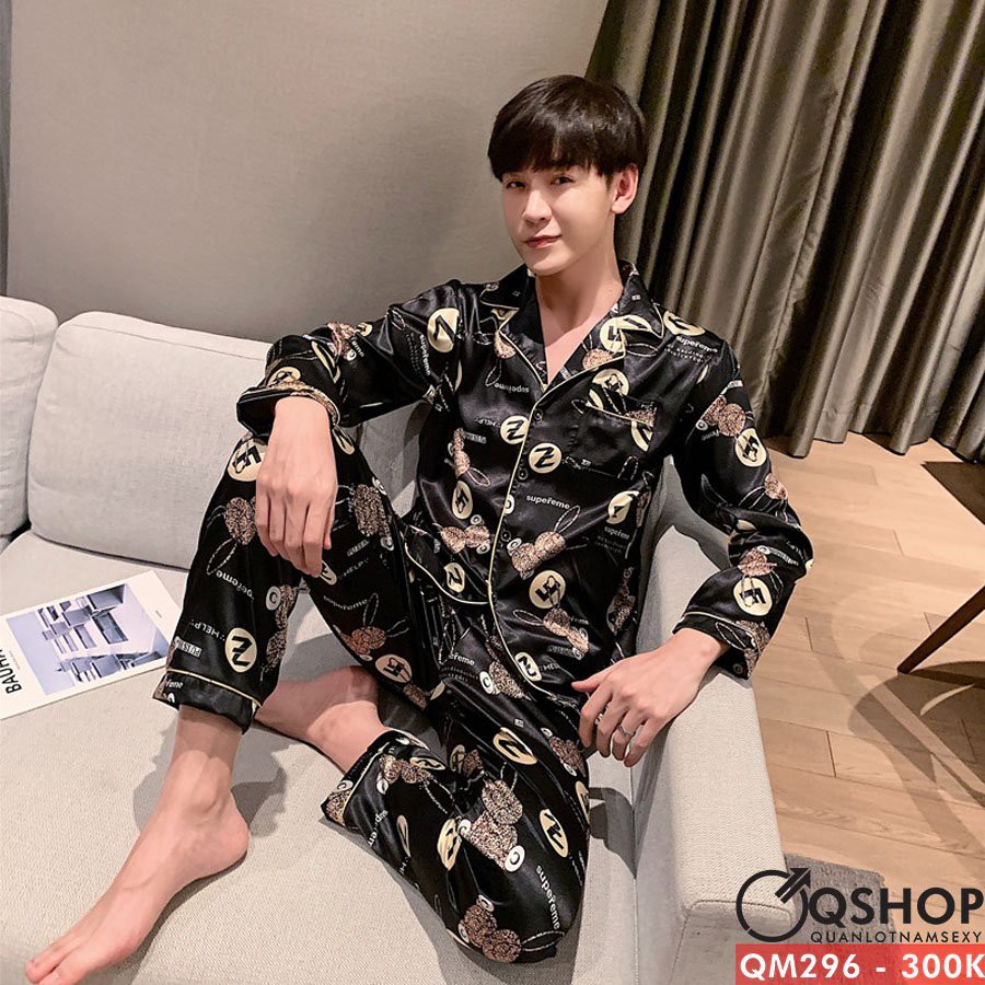 Bộ đồ pijama nam quần dài, tay dài QSHOP QM296