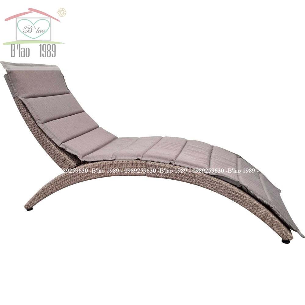 Ghế hồ bơi giả mây, ghế giường tắm nắng hàng xuất khẩu Anh chất liệu mây nhựa