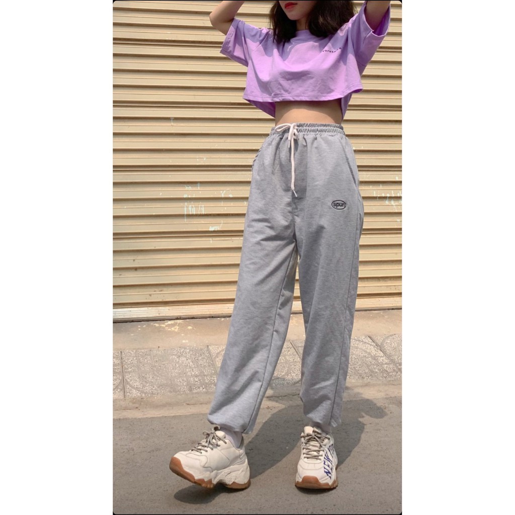 Quần Jogger Nỉ Thêu 3 Màu Nam Nữ Ulzzang Unisex