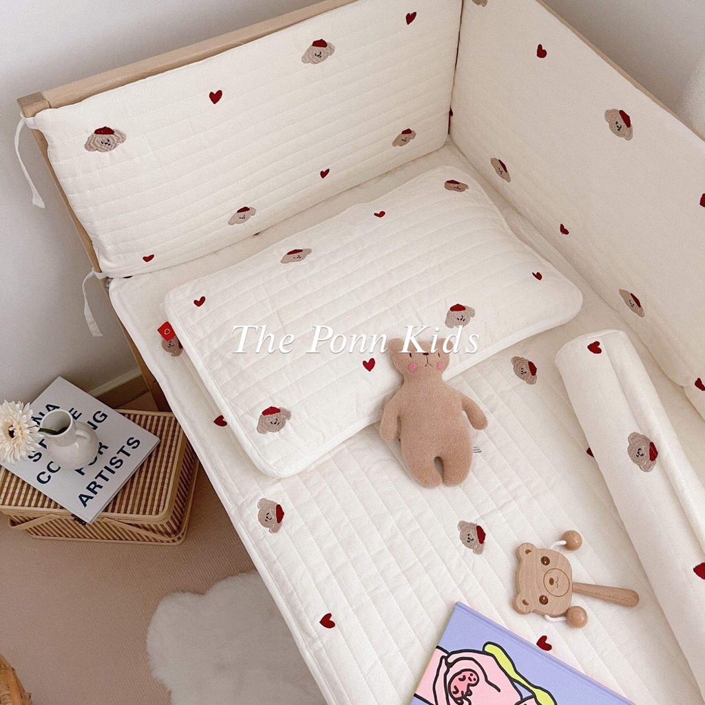 Quây cũi cho bé trần bông tự nhiên hàng nhập cao cấp đủ kích thước