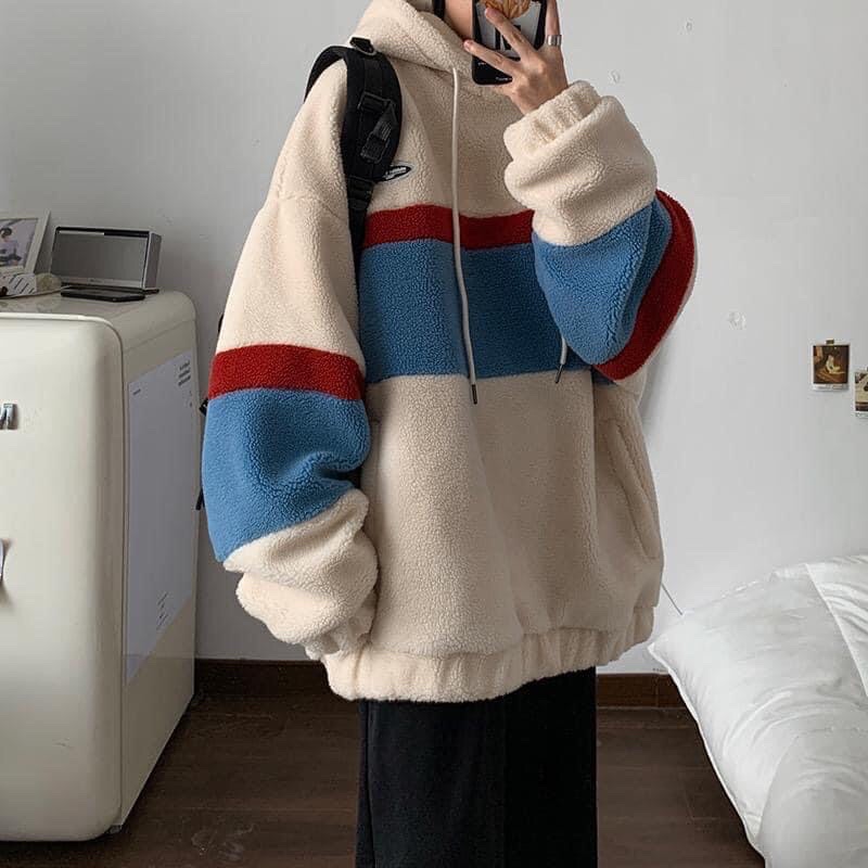 -RẺ VÔ ĐỊCH- ÁO HOODIE LÔNG CỪU NAM NỮ SIÊU CUTE