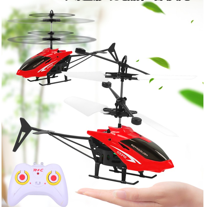 Đồ chơi máy bay trực thăng mini ❤ Đồ chơi máy bay trực thăng mini cảm biến có điều khiển đèn LED phát sáng
