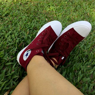 Giày AllStar Chuck Đỏ Đậm Cổ Cao Nữ