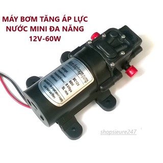 (GIÁ SIÊU RẺ) (12V-60W) MÁY BƠM MINI TĂNG ÁP LỰC NƯỚC (SHOP YÊU THÍCH)