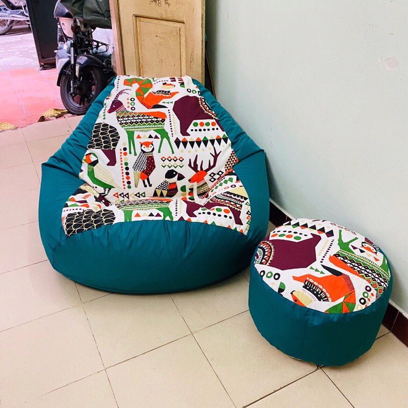 🍀 Vỏ + Lót ghế lười hạt xốp Sofa - 🍀