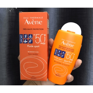 Kem Chống Nắng  Avène Fluide Sport 50+++ Chống Nắng Vật Lý Da Nhạy Cảm