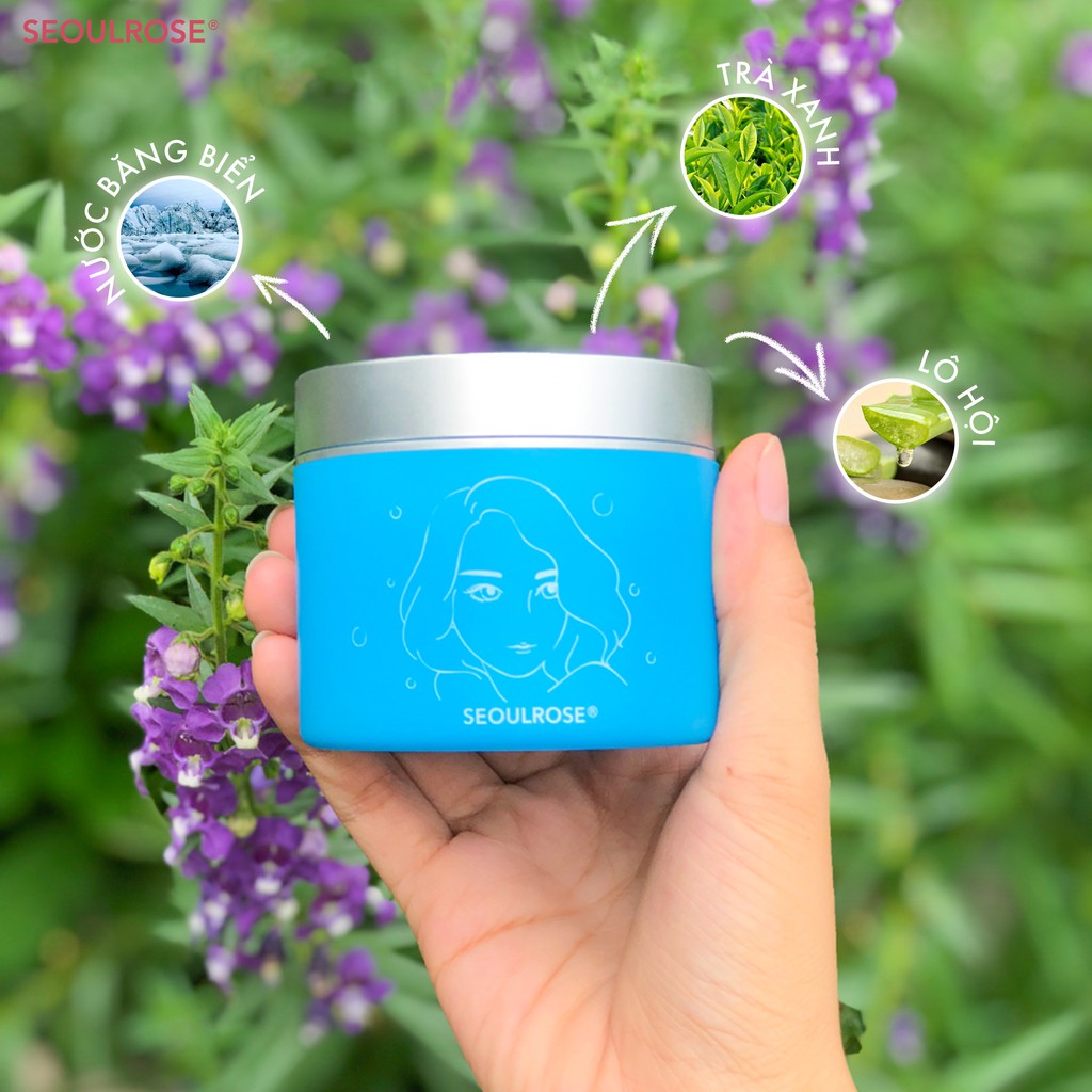 Kem Dưỡng Ẩm Trắng Da 2 Lớp SeoulRose Rosie Jafocean Jam 50g Chiết Xuất Từ Bột Băng Biển Và Thảo Dược Cho Làn Da Sáng Mị