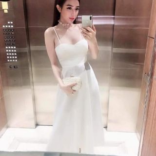 Đầm xòe maxi 2 dây