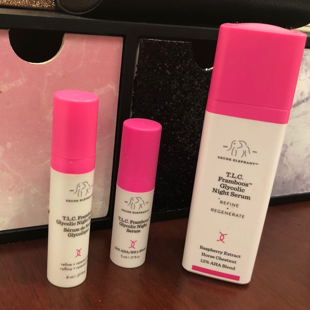 [Tách set] Drunk Elephant T.L.C Framboos Glycolic Night Serum