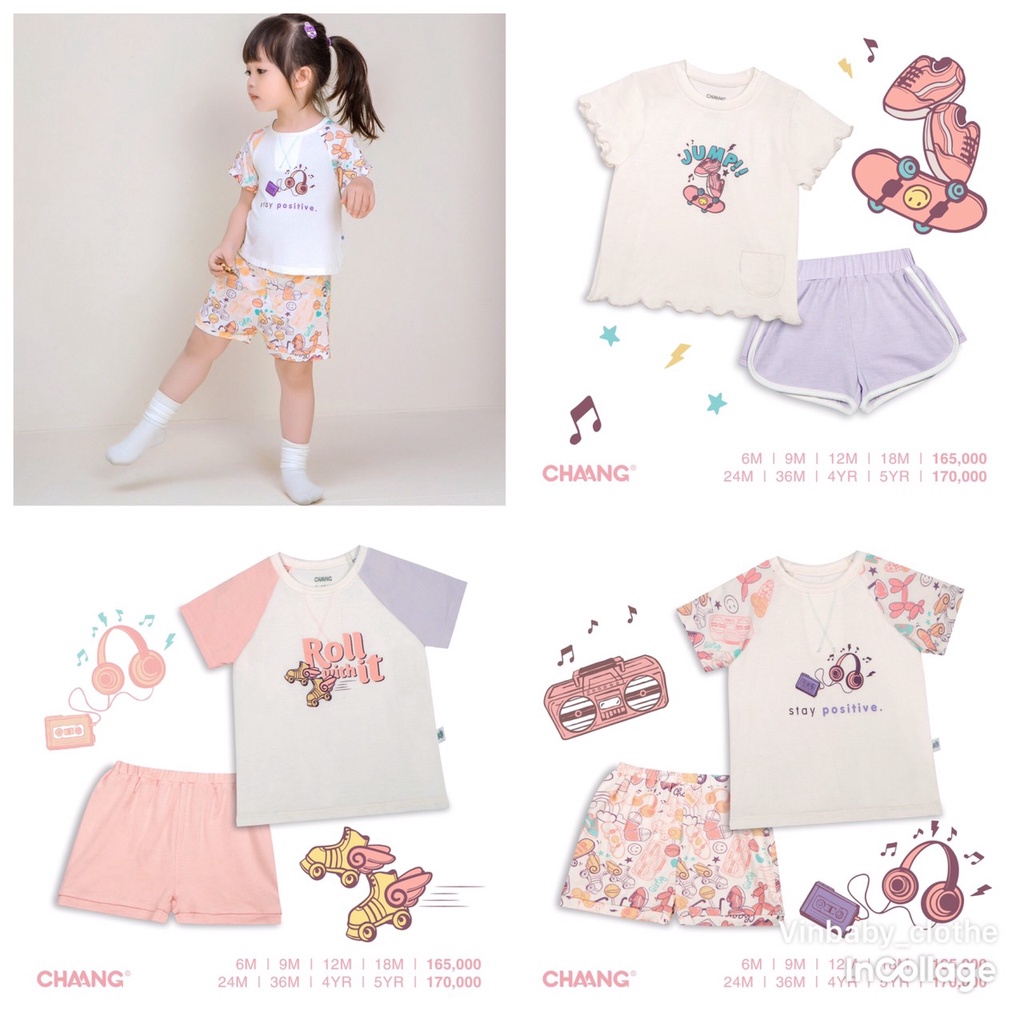 Chaang bộ cộc tay cho bé gái chất cotton, dành cho bé từ 3 tháng đến 5 tuổi  SS2022D04