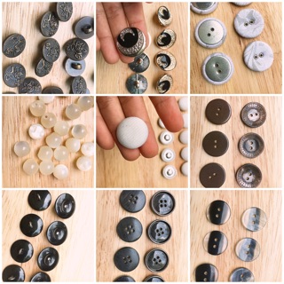 Nút nhựa, nút áo các loại ( loại lớn - nút dạ, quần tây ... )
