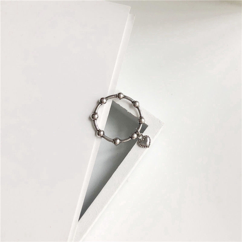 Nhẫn Đeo Họa Tiết Hình Trái Tim Theo Phong Cách Cổ Điển