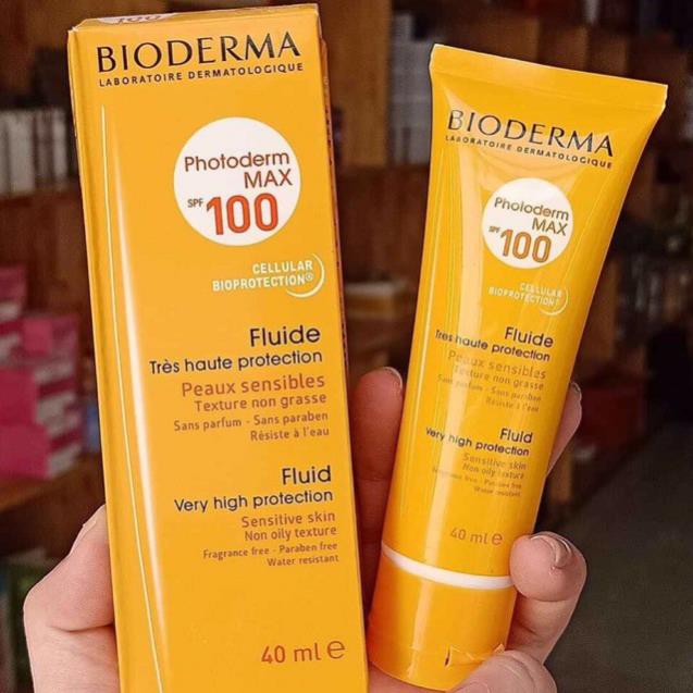 Kem chống nắng Bioderma Photoderm Max Aqua Fluide SPF 100+