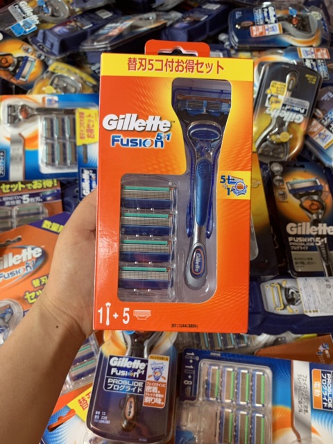 Sét dao cạo râu 5 lưỡi Gillette Fusion Proglide 5+1