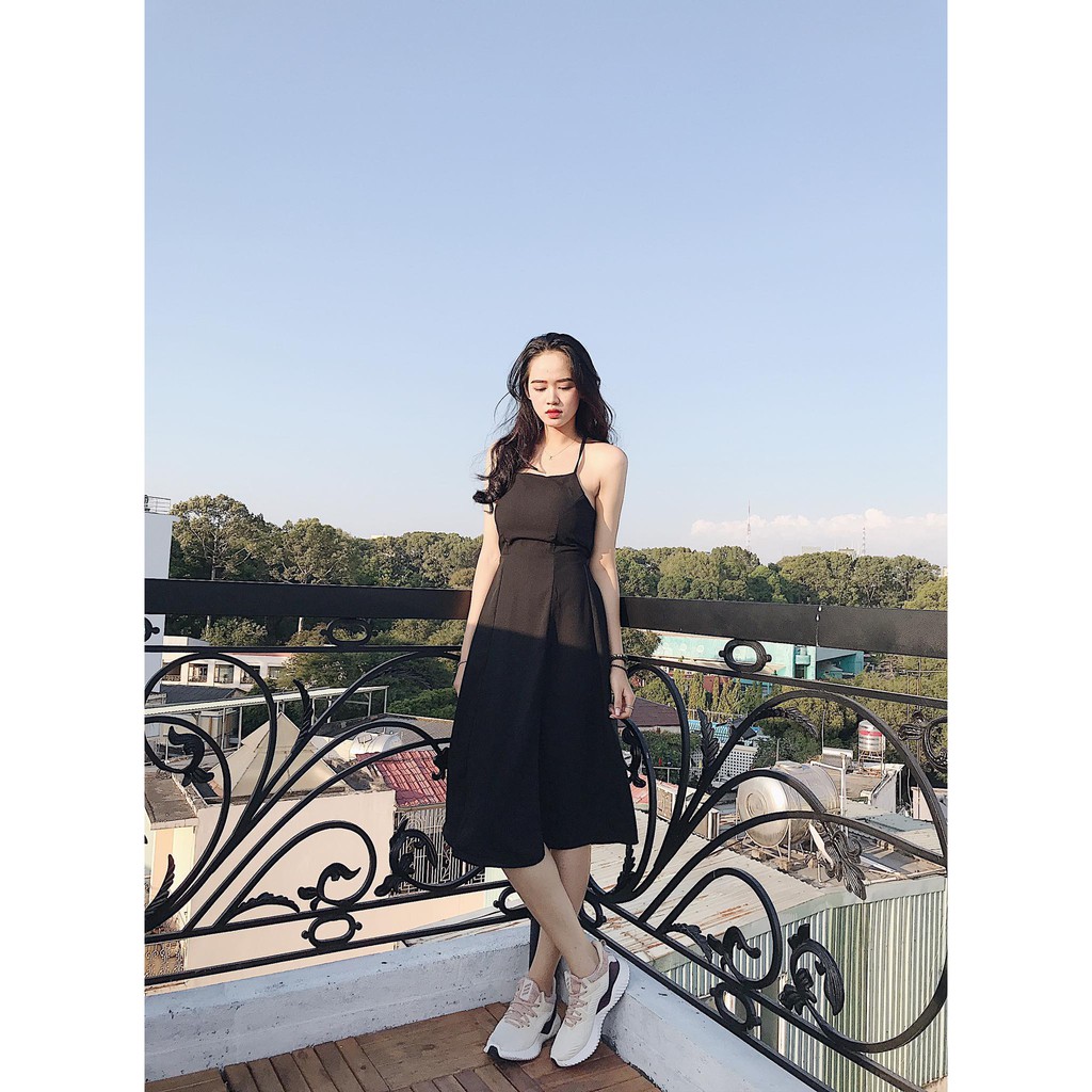 [Mã SKAMSALEP6 giảm 10% tối đa 100K đơn 150K] JUNS DRESS (ĐEN) | BigBuy360 - bigbuy360.vn