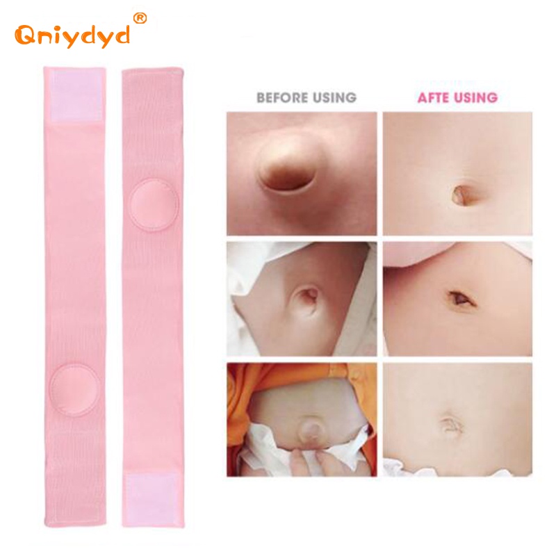 Set 2 Đai Quấn Bụng Bằng Cotton Co Giãn Thoáng Khí Cho Trẻ Sơ Sinh